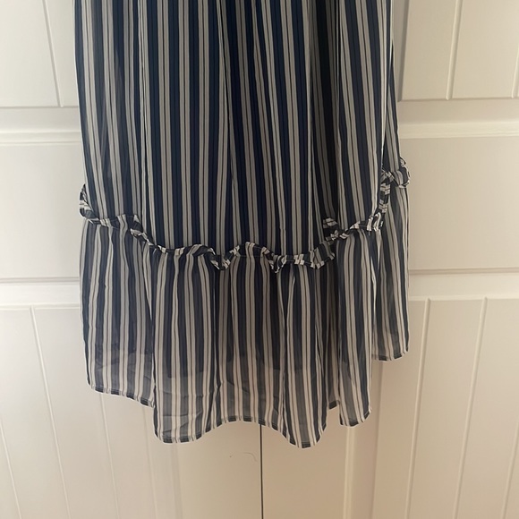 SOLD Who What Wear Blue Striped Maxi Dress - Picture 5 of 7